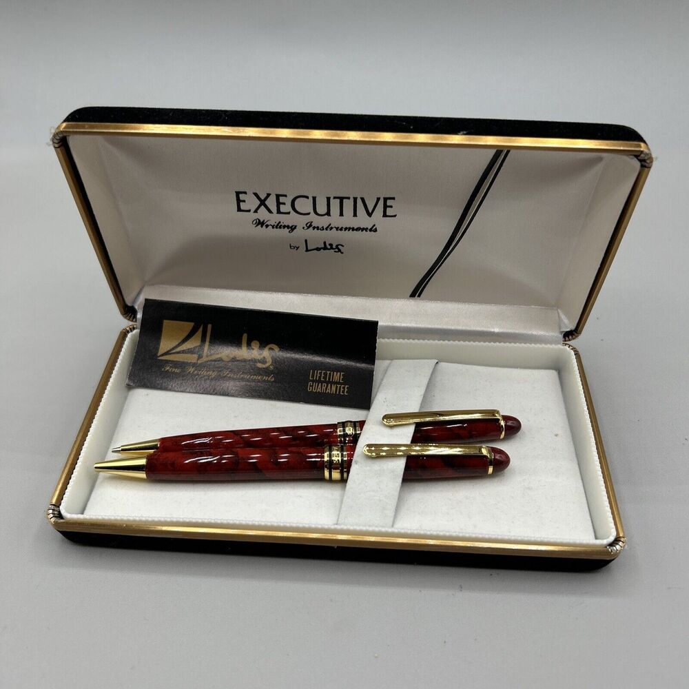 LODIS Fine Writing Marble  Rollerball PEN & Pencil set with case‎